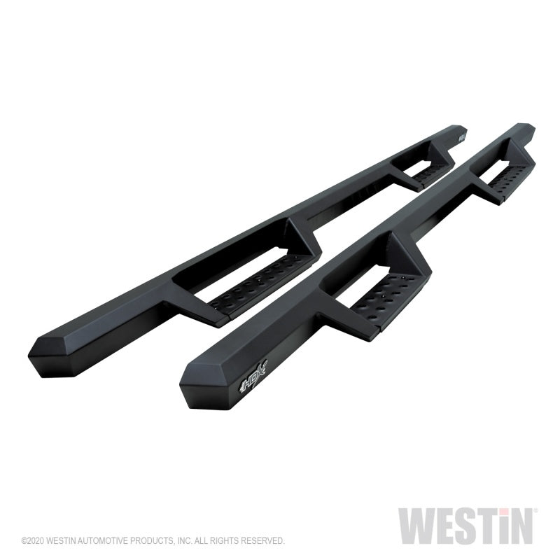 Westin 04-13 56-11955 for Chevy Silverado 1500 Crew Cab 2004-2013 HDX Drop Nerf Step Bars-Textur