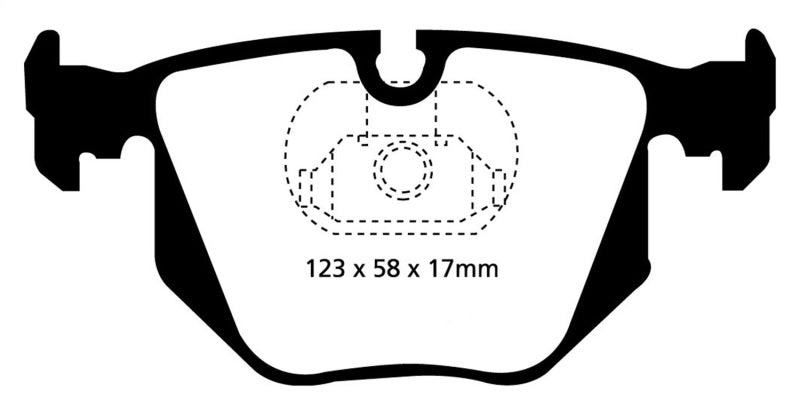 EBC 01-07 DP31118C for BMW M3 3.2 (E46) Redstuff Rear Brake Pads