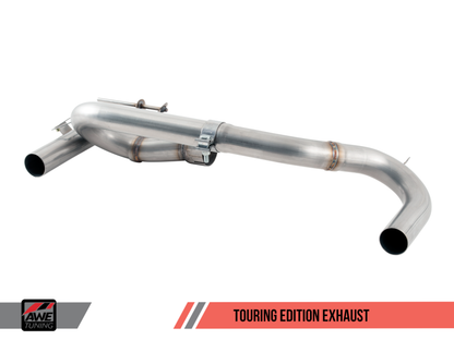 AWE 3010-32032 Tuning for BMW F3X 340i Touring A/B Exhaust-Silver Tips (90mm)