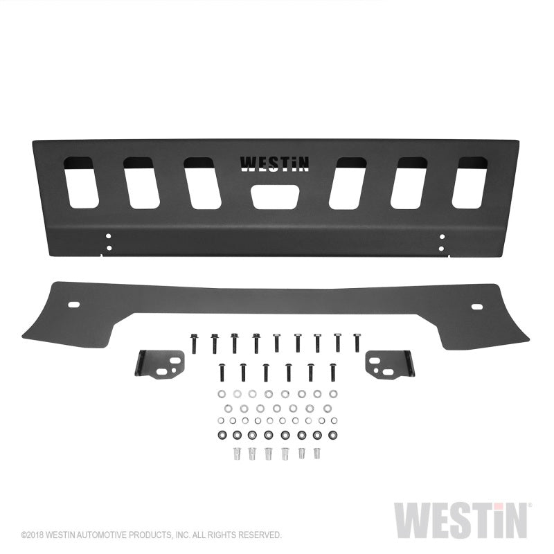 Westin 18-19 59-80095 for Jeep Wrangler JL Front Bumper Skid Plate-Textured Black Fit