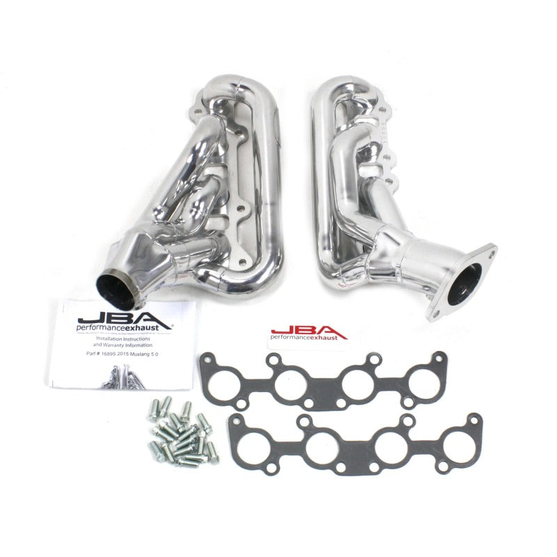 JBA 1689SJS for 15-20 Ford Mustang 5.0L 1-3/4&quot; Stainless Silver Ceramic Shorty