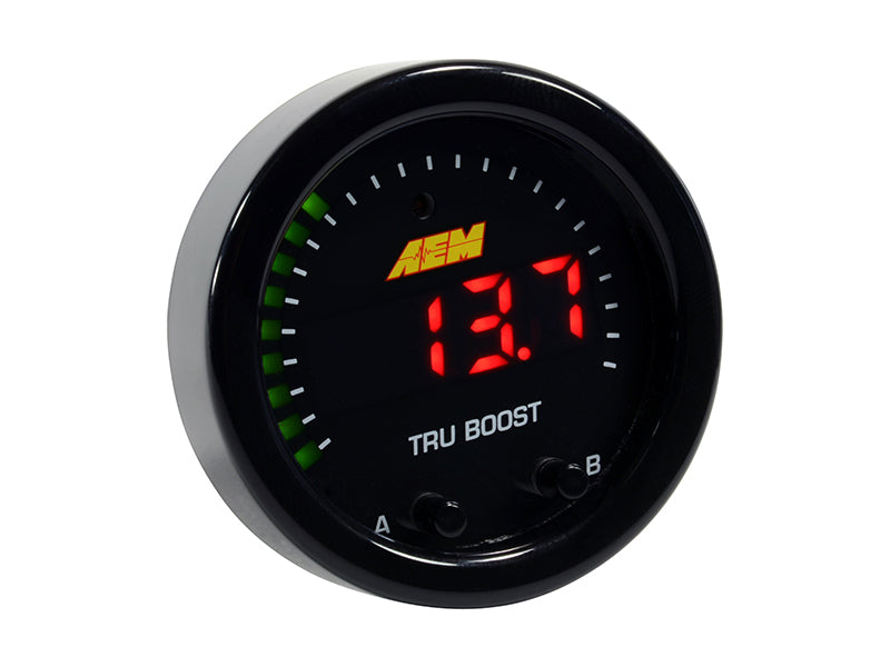 AEM 30-0352 for X-Series Tru-Boost Controller Gauge w/Control Solenoid 80PSIg