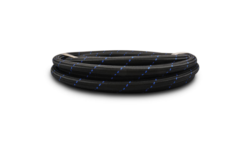 Vibrant -10 11980B for AN Two-Tone Black/Blue Nylon Braided Flex Hose (20 foot roll) Super 8.8