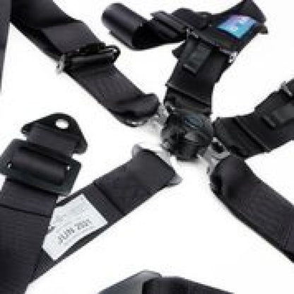 NRG 5PT SBH-B6PCBK for 3in. Seat Belt Harness/Cam Lock-Black