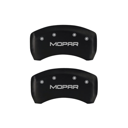 MGP 4 12162SMOPRD for Caliper Covers Engraved Front &amp; Rear MOPAR Red finish silver ch (mt2) x 5.5in T (Inv) x 7