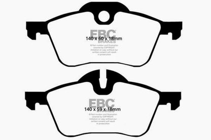 EBC 02-03 DP31388C for Mini Hardtop 1.6 Redstuff Front Brake Pads