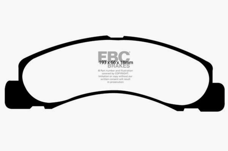 EBC 00-02 ED91308 for Ford Excursion 5.4 2WD Extra Duty Front Brake Pads