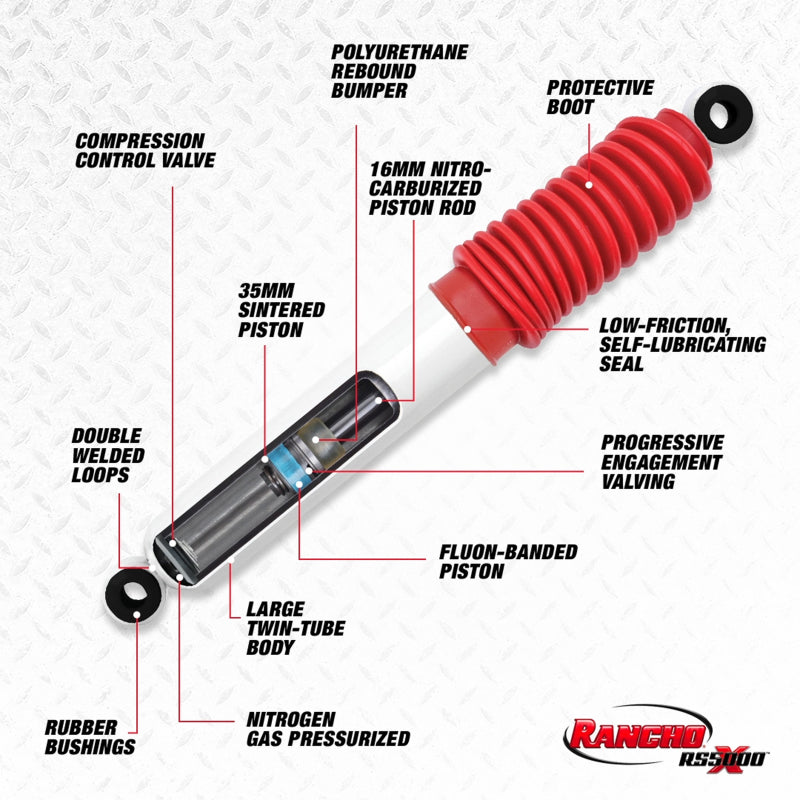 Rancho 00-04 Nissan Xterra Rear RS5000X Shock