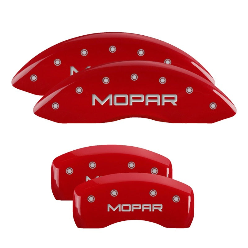 MGP 4 13007SCV5RD for Caliper Covers Engraved Front &amp; Rear C5/Corvette Red finish silver ch x 6H