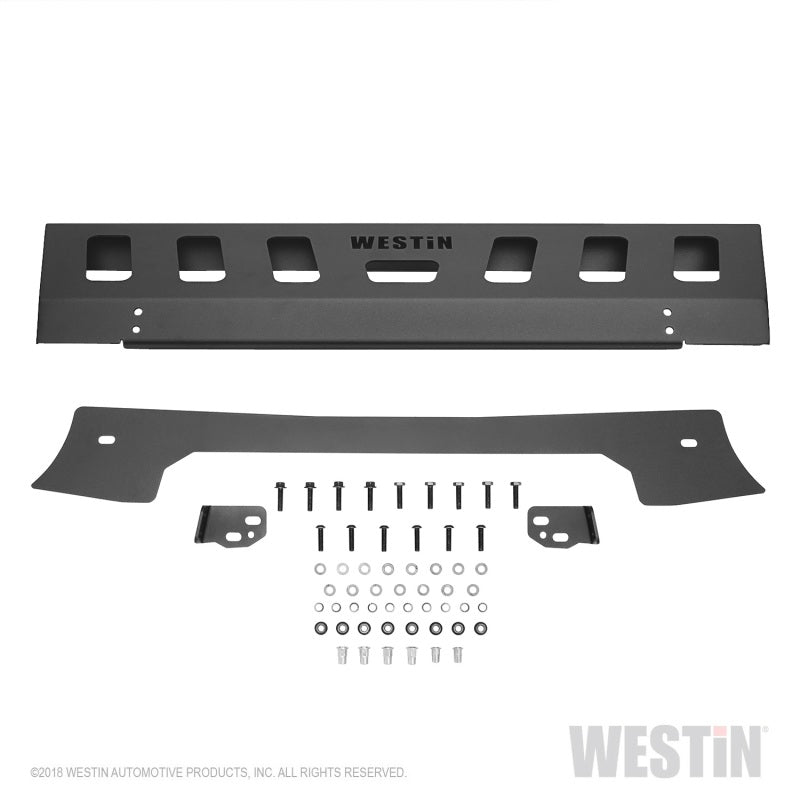 Westin 18-19 59-80095 for Jeep Wrangler JL Front Bumper Skid Plate-Textured Black Fit