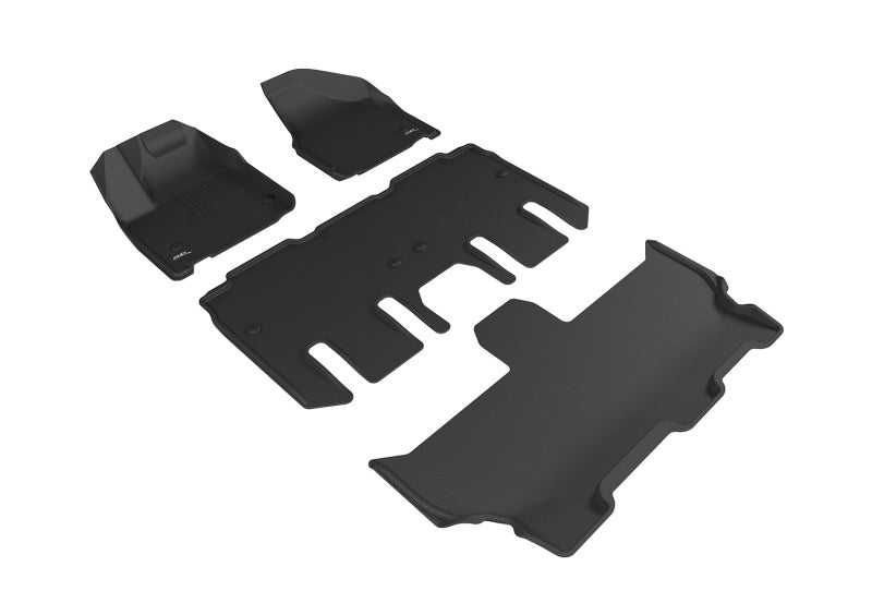 3D MAXpider L1CY00501509 for 2017-2020 Chrysler Pacifica/Voyager Kagu 1st &amp; 2nd &amp; 3rd Row Floormats- Travel/Ey