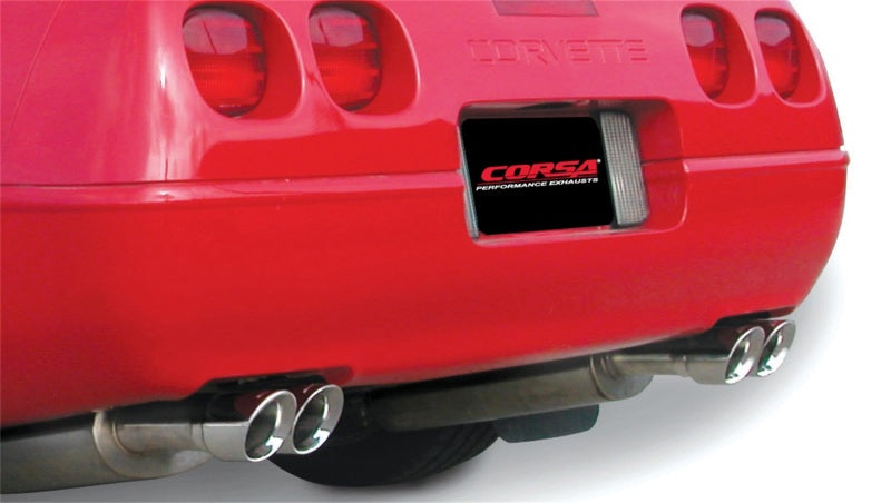 CORSA 14116 2.5in Sport C/B Exhaust System Polished for 92-95 Corvette 5.7