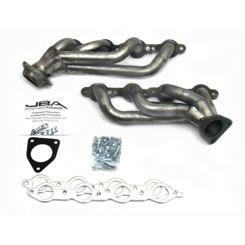 JBA 1850S-2 for 02-13 GM Truck 4.8L/5.3L LS Raw 409 Cat4Ward Header